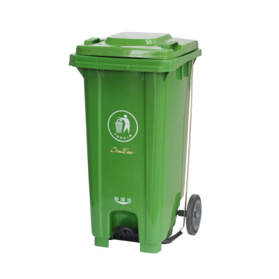 120升腳踏式側輪垃圾桶 HS-B-402